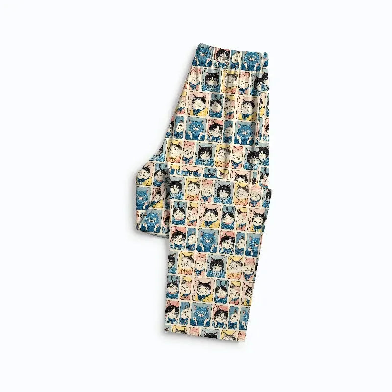 Many Cats Japanese Pajama for Vacation