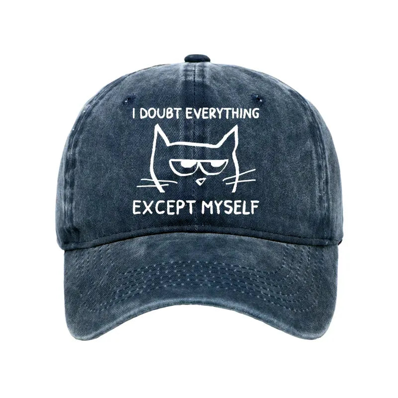 Japanese washed cap for daily wear
