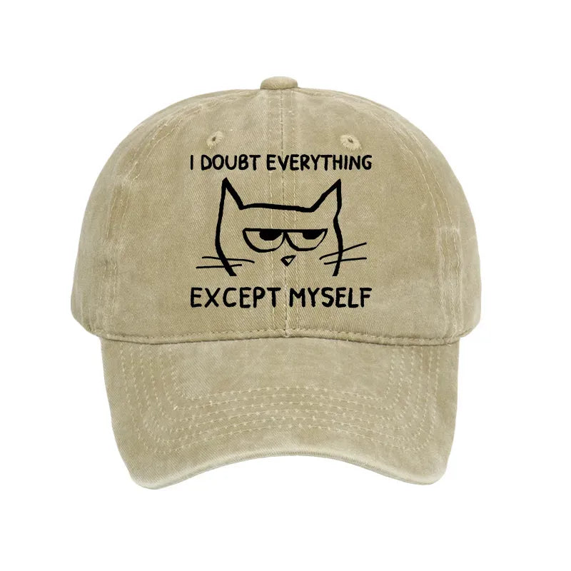 Japanese washed cap for daily wear