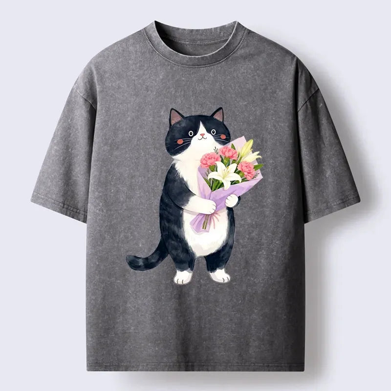 vintage japanese cat t shirt on sale