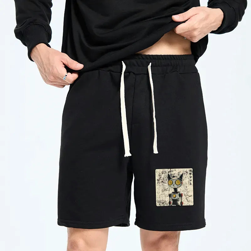 Kyoto-Lion Robot Cat Unisex Shorts