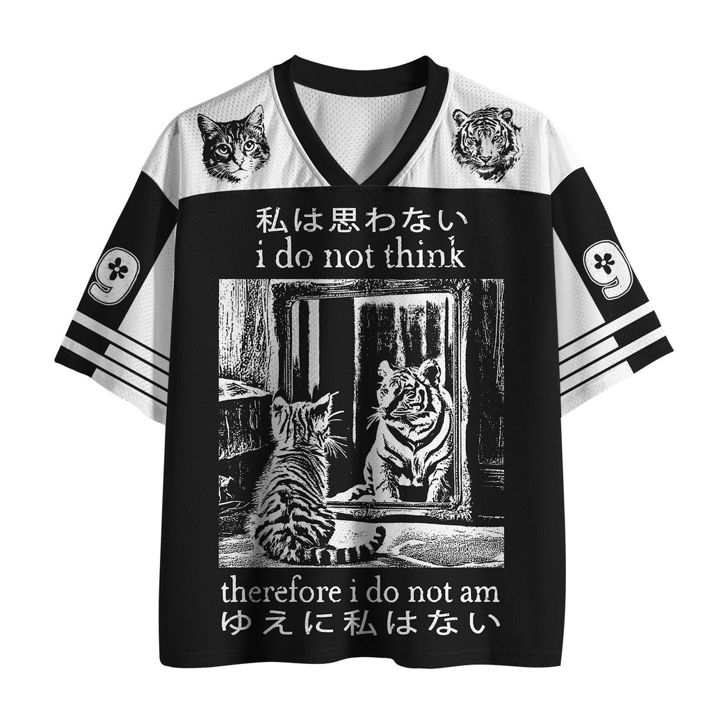 Japanese Woodcut Cat Mesh Jersey