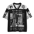 Japanese Woodcut Cat Mesh Jersey