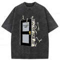Kyoto-Lion Ghost Coming In Washed T-Shirt