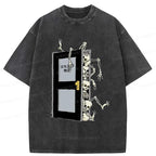 Kyoto-Lion Ghost Coming In Washed T-Shirt