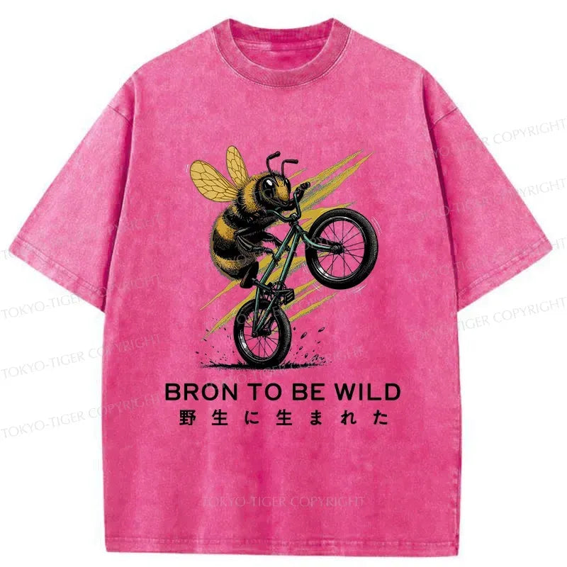 Kyoto-Lion Washed T-Shirt for Everyday Wear