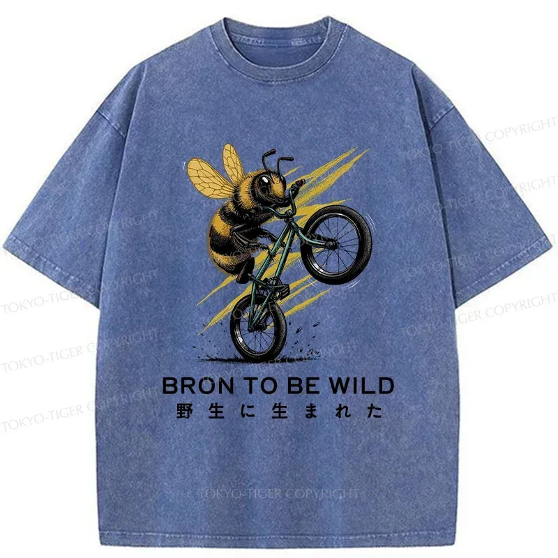 Kyoto-Lion Washed T-Shirt for Everyday Wear