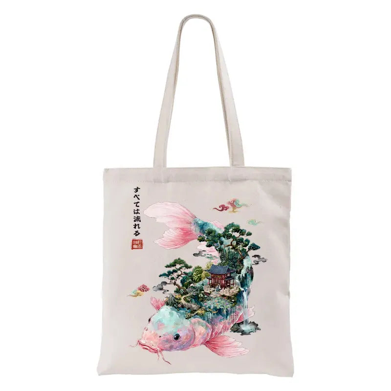 Unisex Japanese Tote Bag Trending Gift Idea