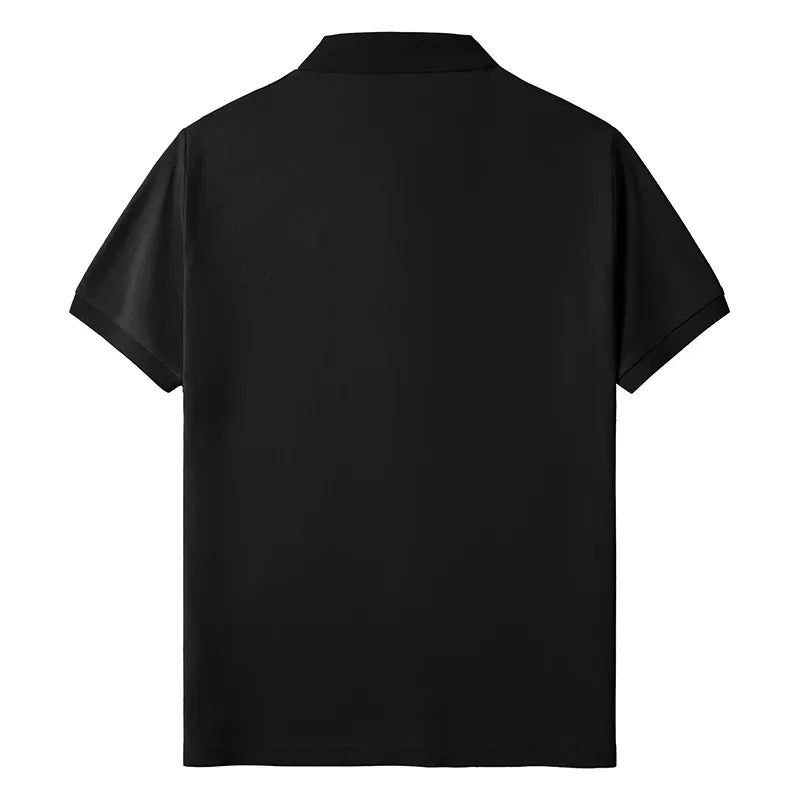 Japanese Kanji Embroidered Polo Shirt