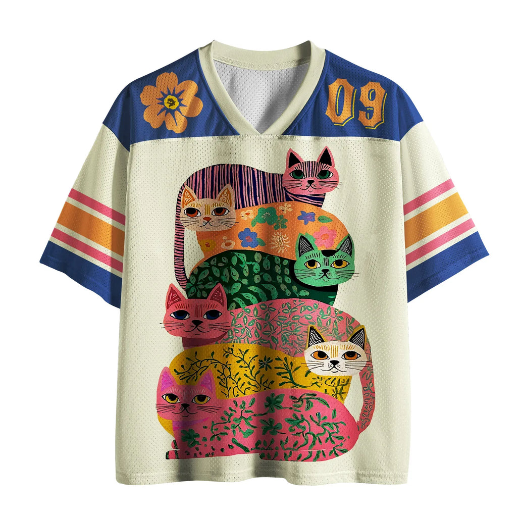 Kyoto-Lion The Cat Stack Mesh Jersey