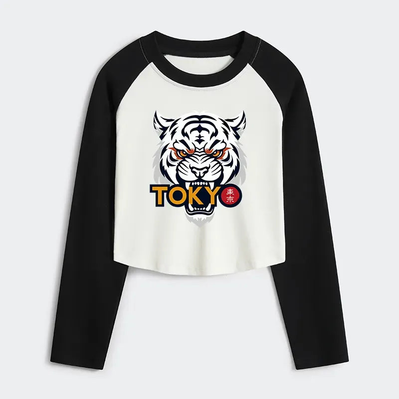 comfortable vintage style crop t-shirt