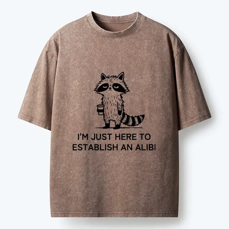 Japanese Minimal Raccoon T-Shirt for Daily Wear