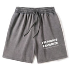 Funny Washed Shorts for Mother's Day