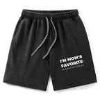 Funny Washed Shorts for Mother's Day