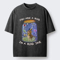 Kyoto-Lion Funny Meme Bee Cat Bug Jar Graphic Washed T-Shirt