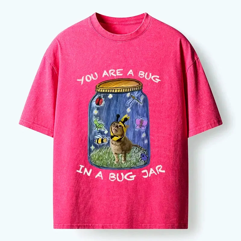 funny meme cat bug graphic t-shirt