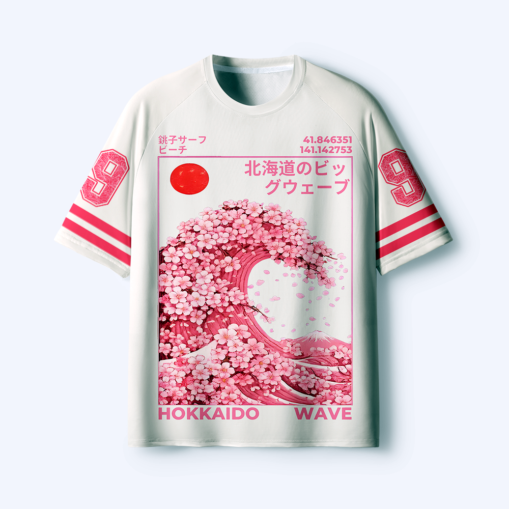 Kyoto-Lion Sakura Surge-Hokkaido Wave Quick-drying T-shirt