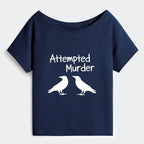 Funny Crow Joke T-Shirt for Women