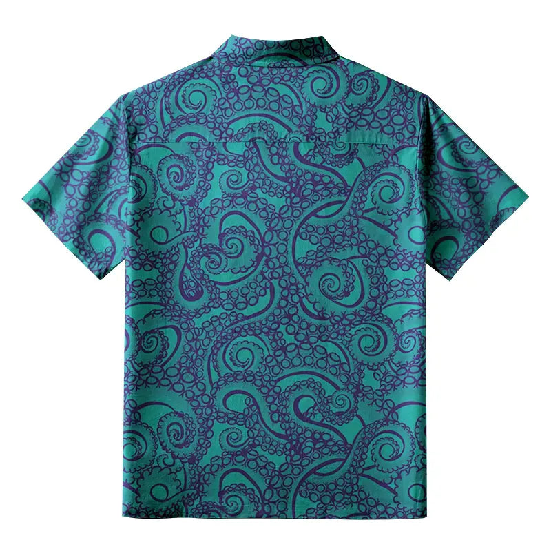 Kyoto-Lion Octopus Tentacles Button-up Shirt