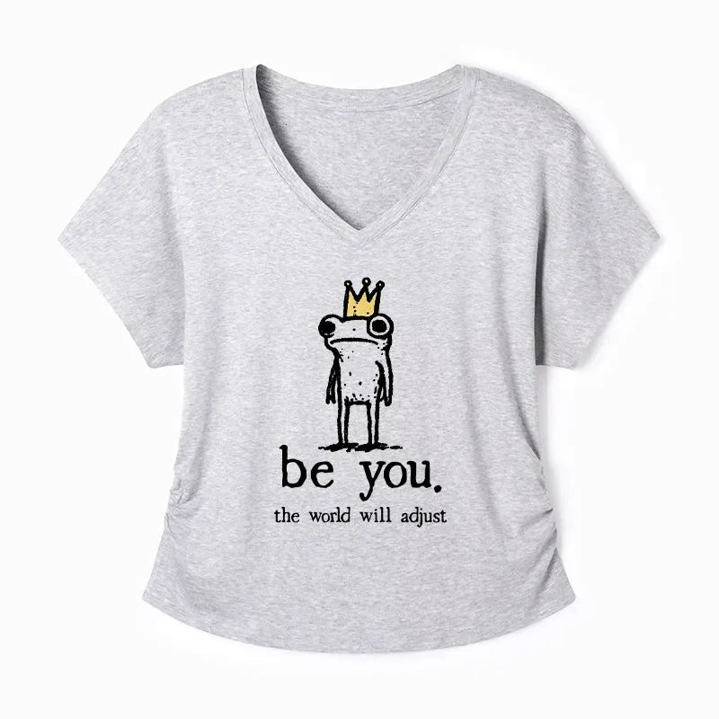 Kyoto-Lion Crown Frog Stays True To Self Modal Dolman Sleeve T-Shirt