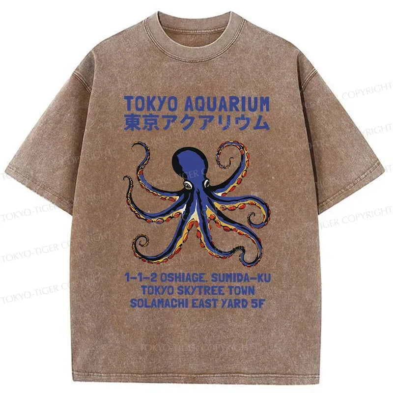 Kyoto-Lion Tokyo Aquarium Washed T-Shirt