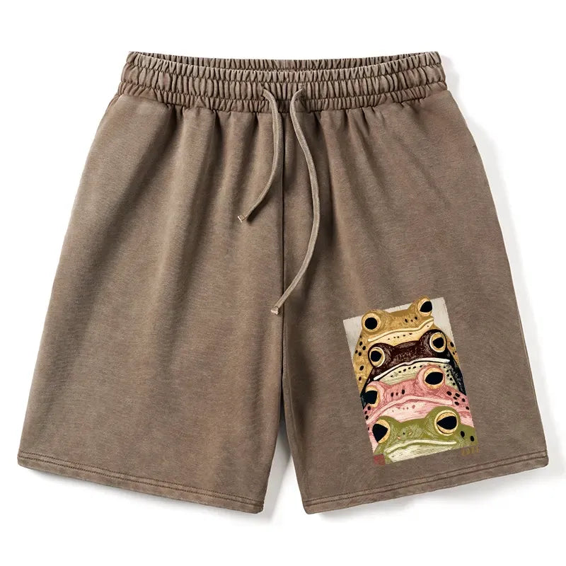 Whimsical Frog Shorts Gift Idea