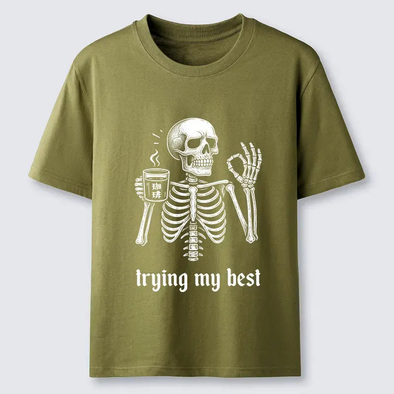 Japanese Skull T-Shirt for Daily Wear