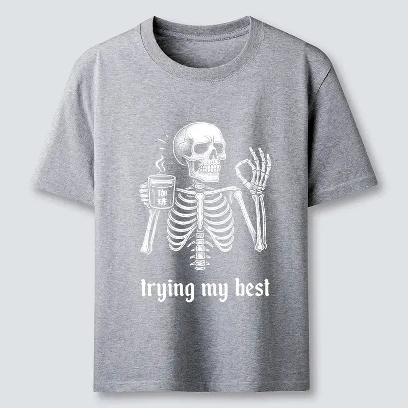 Japanese Skull T-Shirt for Daily Wear