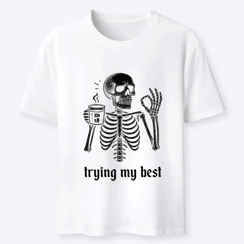 Japanese Skull T-Shirt for Daily Wear