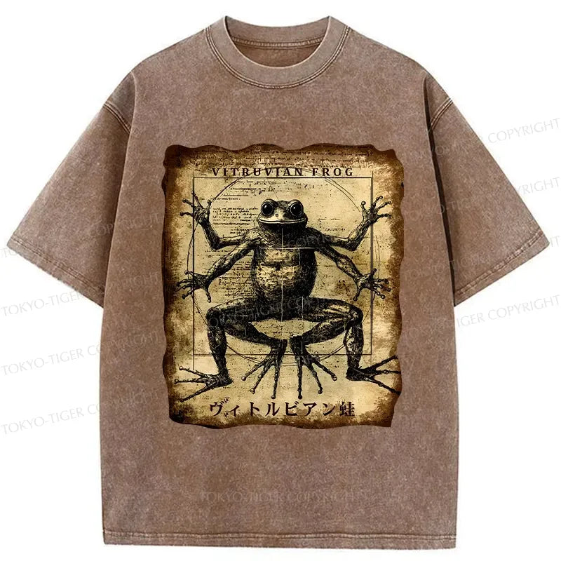 Japanese vintage frog t-shirt for daily wear