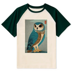 japanese woodblock owl t-shirt free shipping