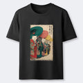 Kyoto-Lion Kimono Cats Walk With Colorful Umbrellas Classic T-Shirt