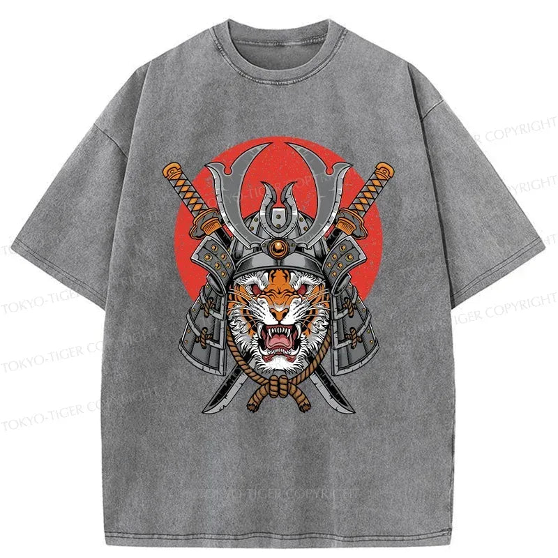 Washed Tiger T-Shirt for Streetwear