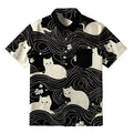 Kyoto-Lion Mysterious Cat Button-up Shirt