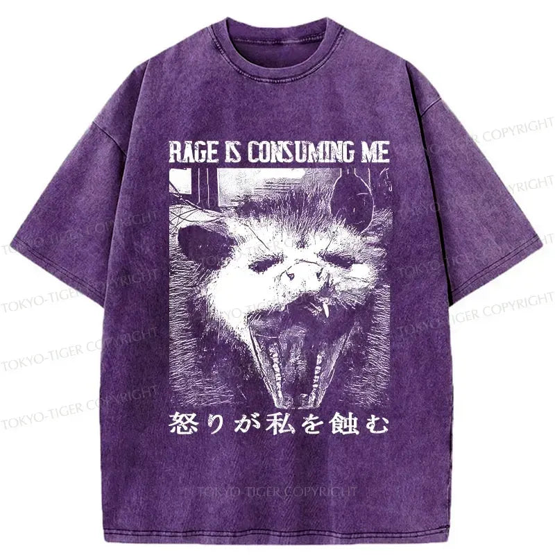 japanese opossum rage t-shirt on sale