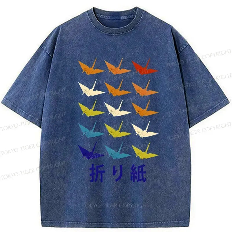 Washed Kyoto Lion Unisex T-Shirt for Casual