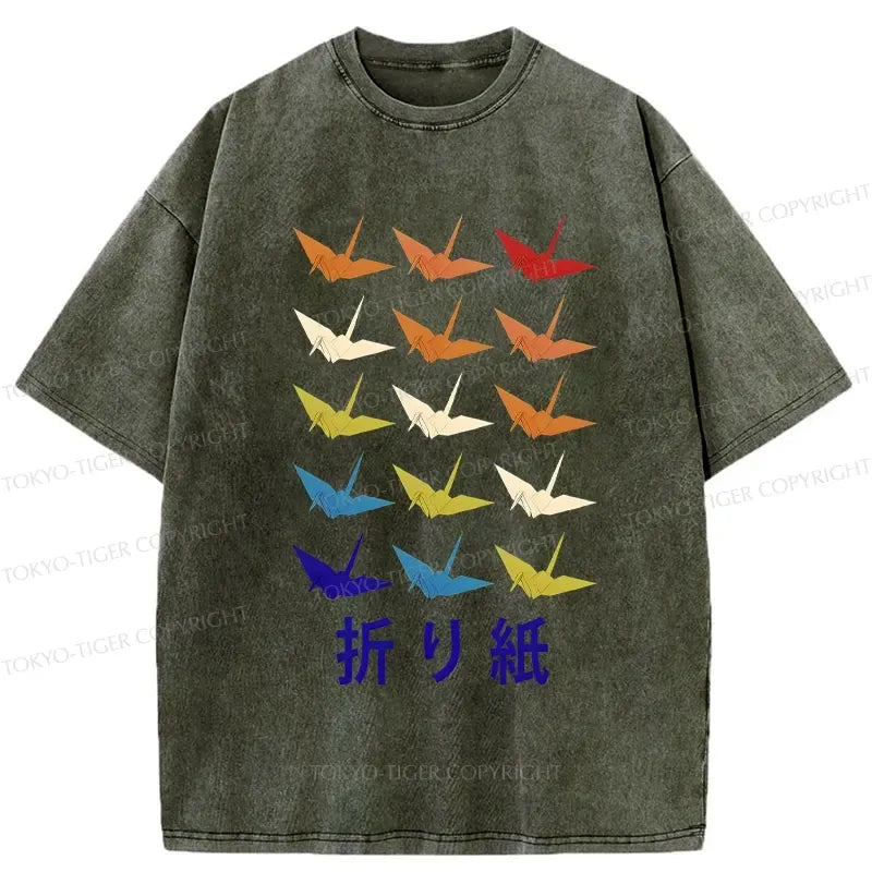Washed Kyoto Lion Unisex T-Shirt for Casual