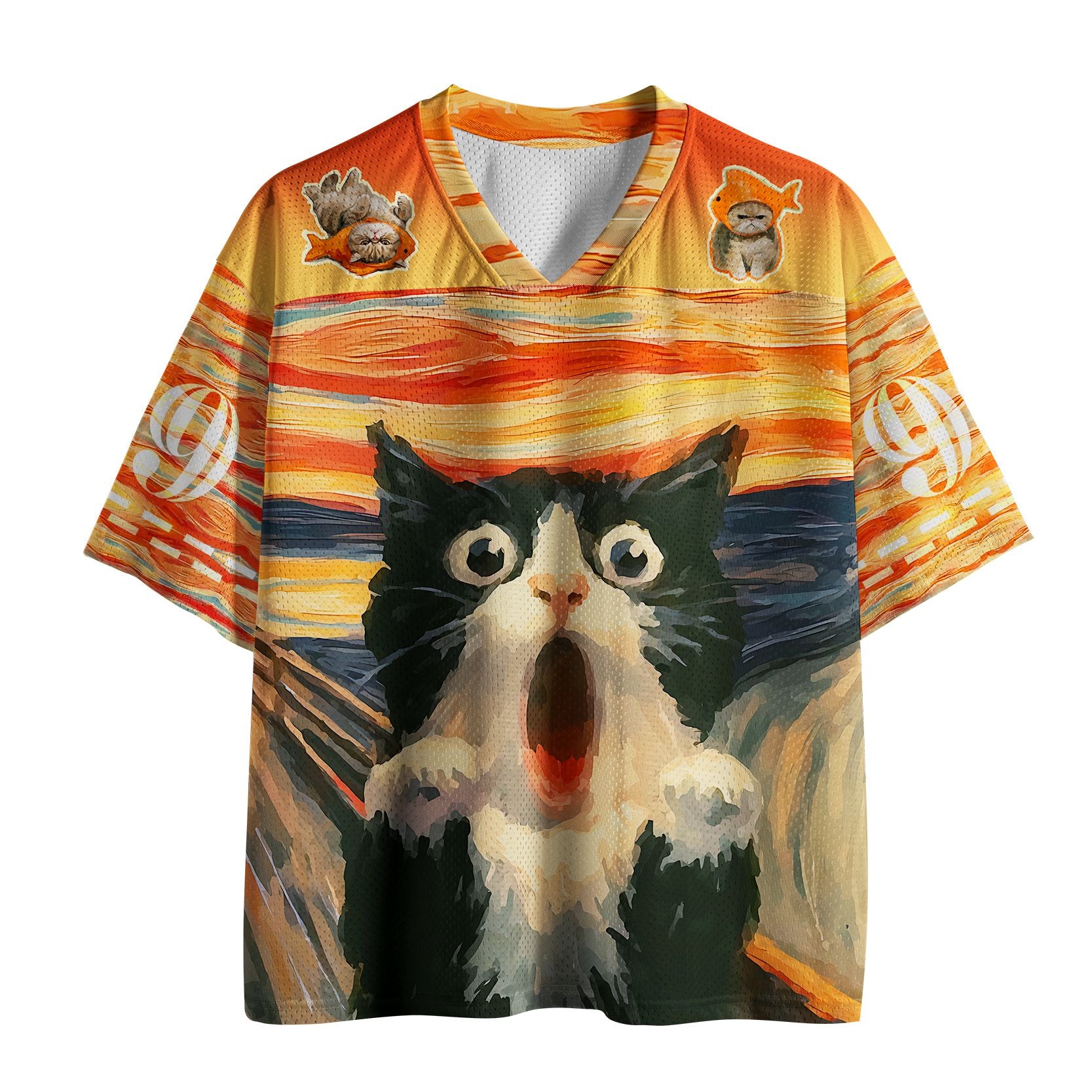 cat screaming at the void mesh jersey
