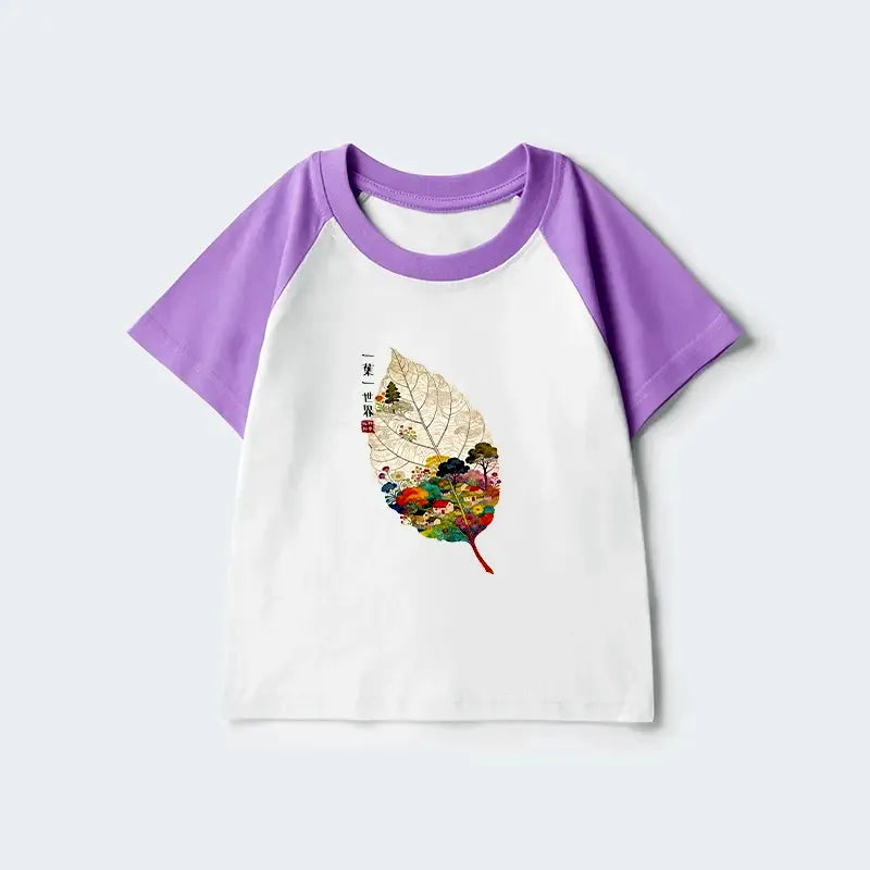 Japanese Art Kids Tee for Spring
