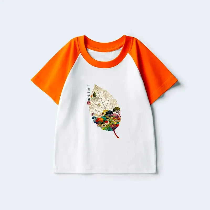 Japanese Art Kids Tee for Spring