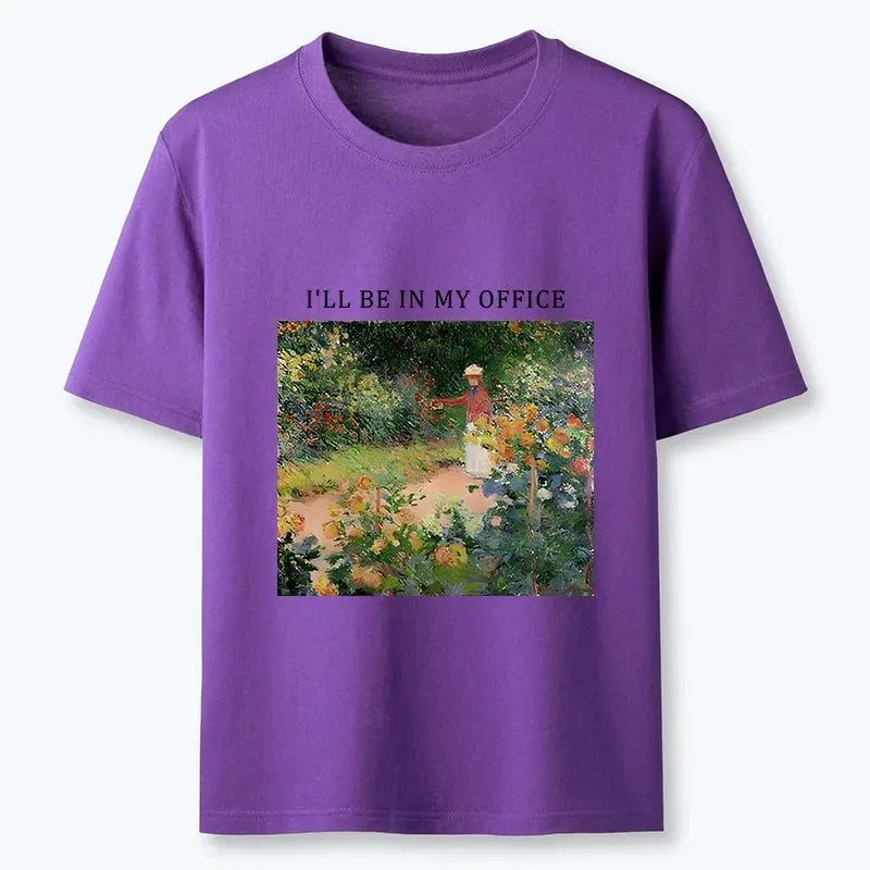 Comfortable unisex cotton t-shirt for gardeners