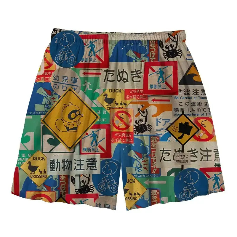 Vintage Japanese Swim Trunks for Beach Vacation