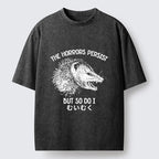 Kyoto Lion Raccoon Dark Humor Washed T-Shirt