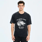 Kyoto Lion Raccoon Dark Humor Washed T-Shirt