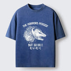Kyoto Lion Raccoon Dark Humor Washed T-Shirt
