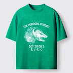 Kyoto-Lion Raccoon Dark Humor Quote Washed T-Shirt