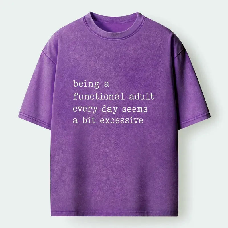 Funny Adulting Meme T-Shirt for Men