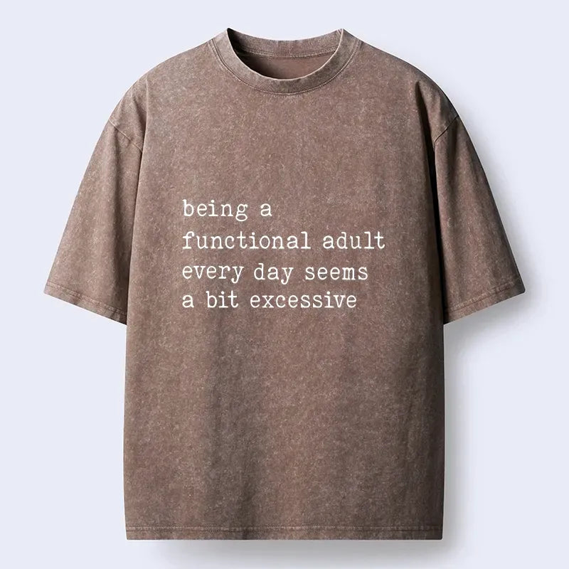 Funny Adulting Meme T-Shirt for Men