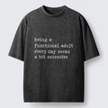 Japanese Vintage Unisex Cotton Tee for Casual