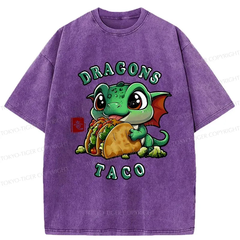 Kyoto-Lion Dragon Taco Washed T-Shirt